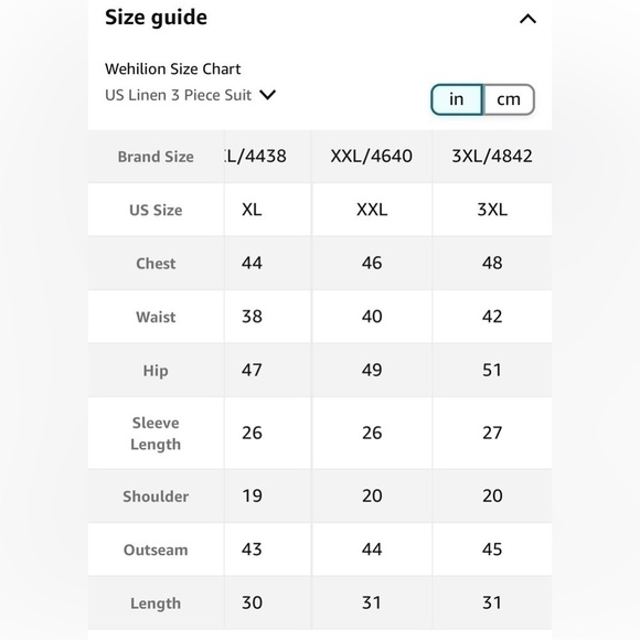 NWT Wehilion 4 Piece Suit Jacket Vest Pants with Tie, 2 Button Tuxedo Set sz 3XL - Picture 3 of 10